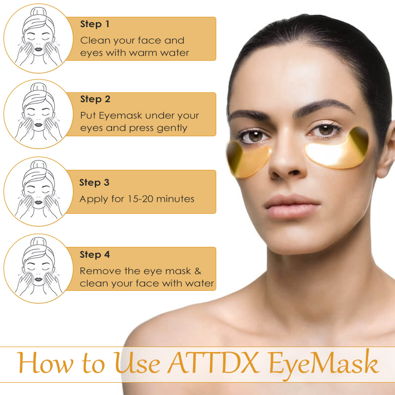 ATTDX AgeDefy 24KGold SnailFirming EyeMask