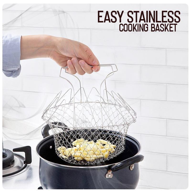 Easy Stainless Cooking Basket