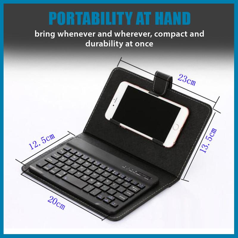 2in1 Keyboard and Leather Phone Case