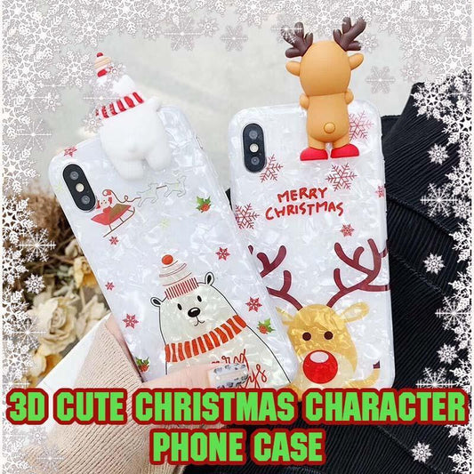 3D Cute Christmas Character Phone Case