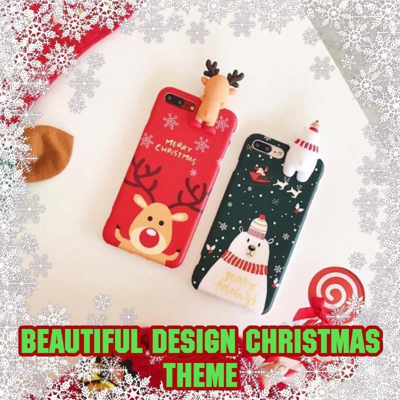 3D Cute Christmas Character Phone Case