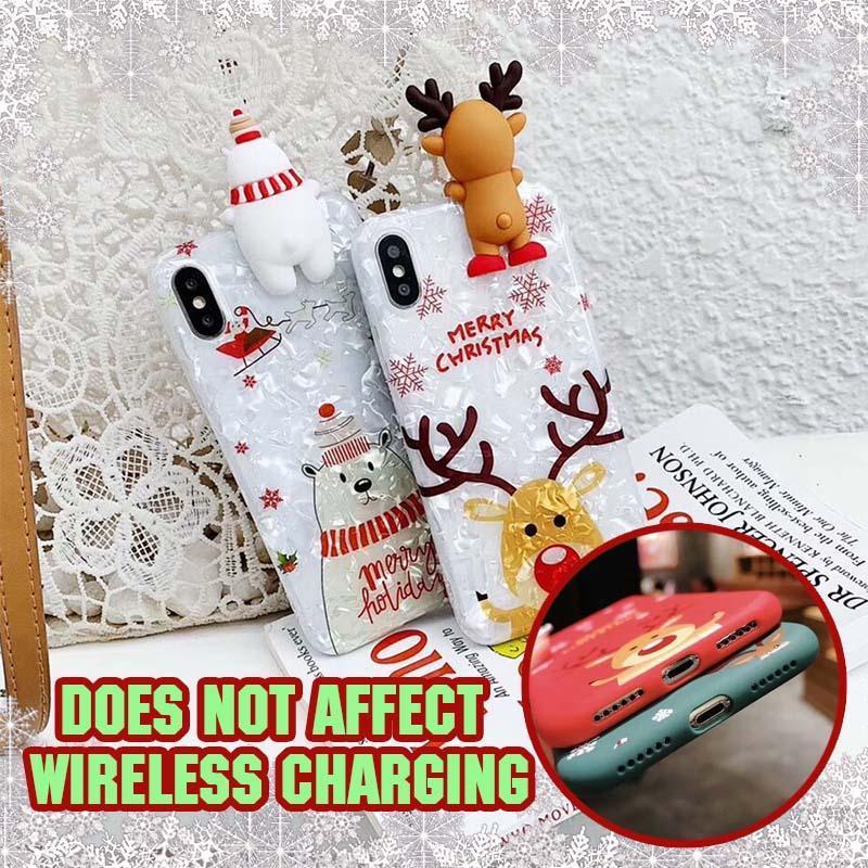 3D Cute Christmas Character Phone Case