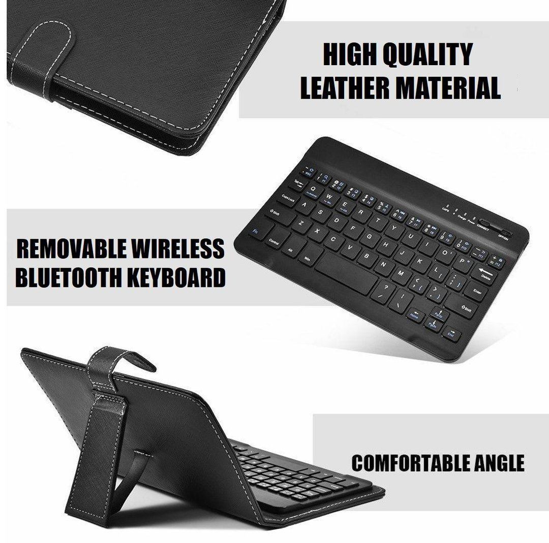 2in1 Keyboard and Leather Phone Case