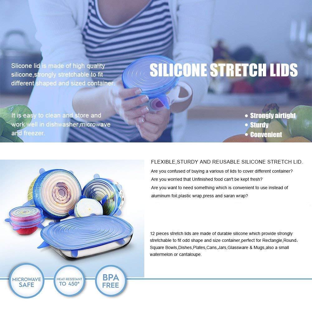 Stretchable Silicone Lid-6pcs/set