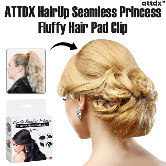 ATTDX 2 HairUp Seamless Princess Fluffy Hair Pad Clip
