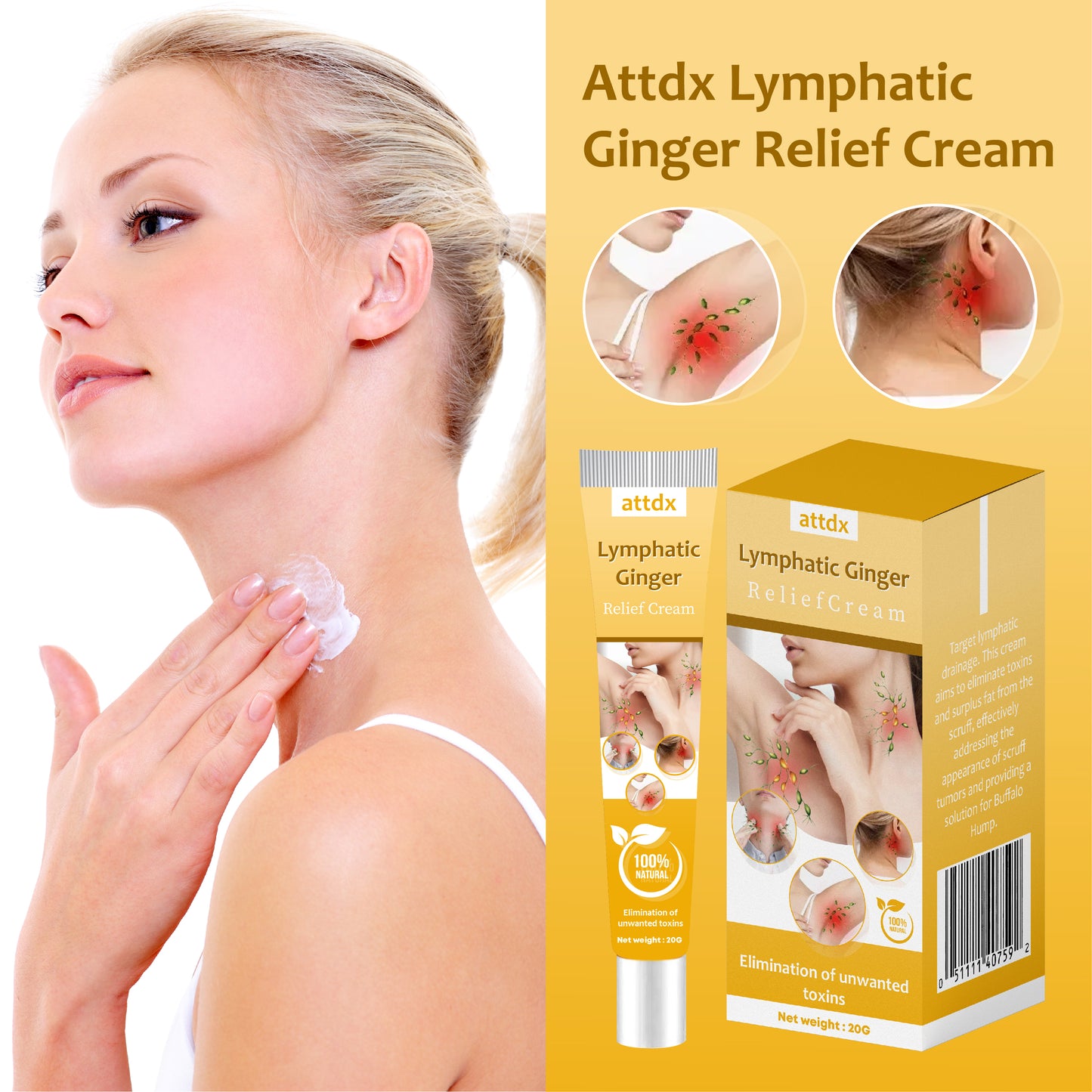 ATTDX Lymphatic Ginger ReliefCream