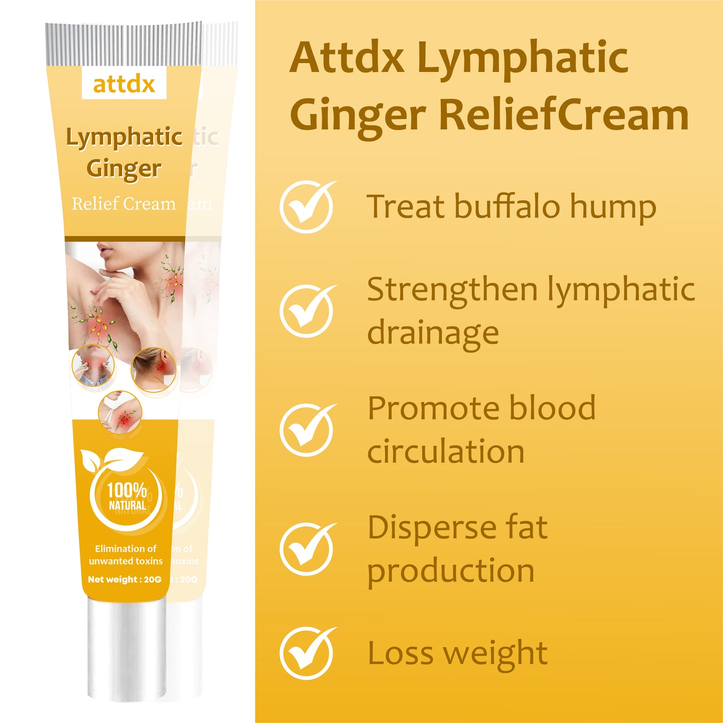 ATTDX Lymphatic Ginger ReliefCream