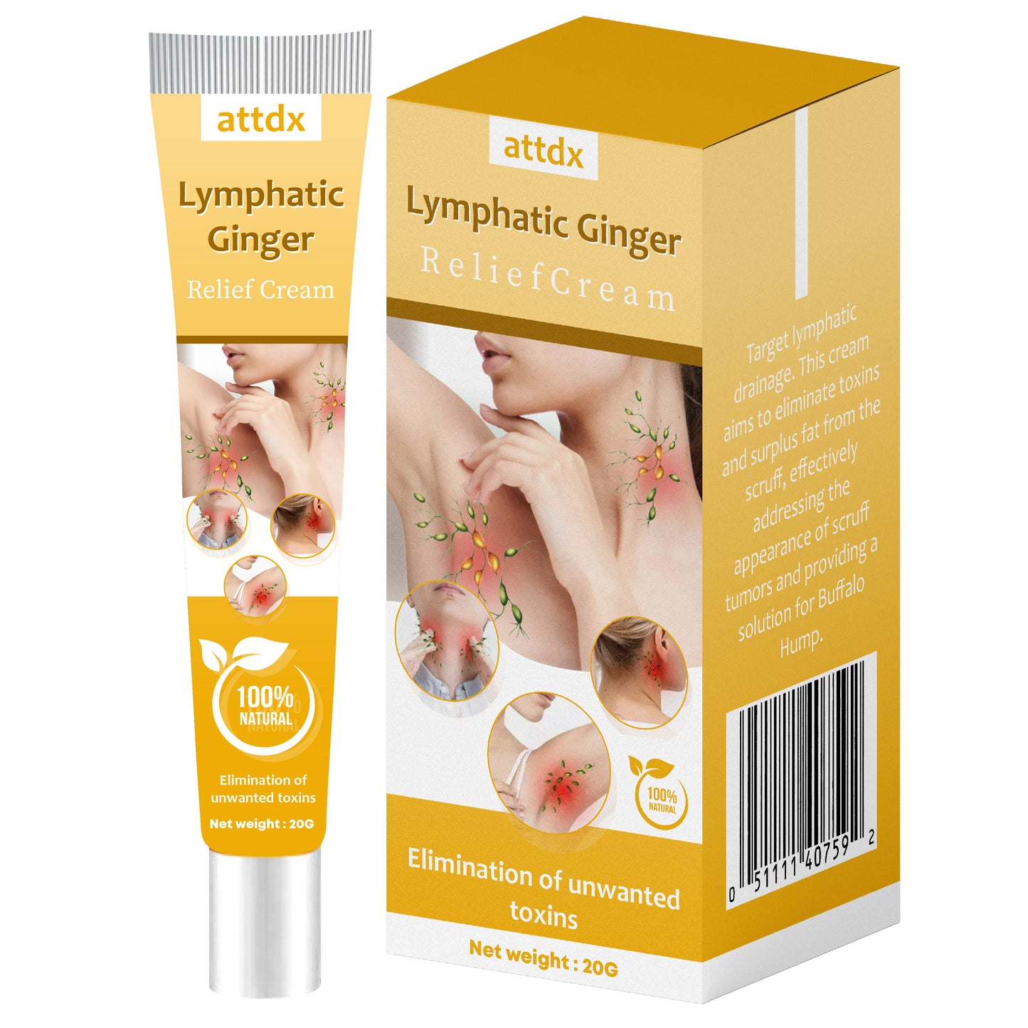 ATTDX Lymphatic Ginger ReliefCream