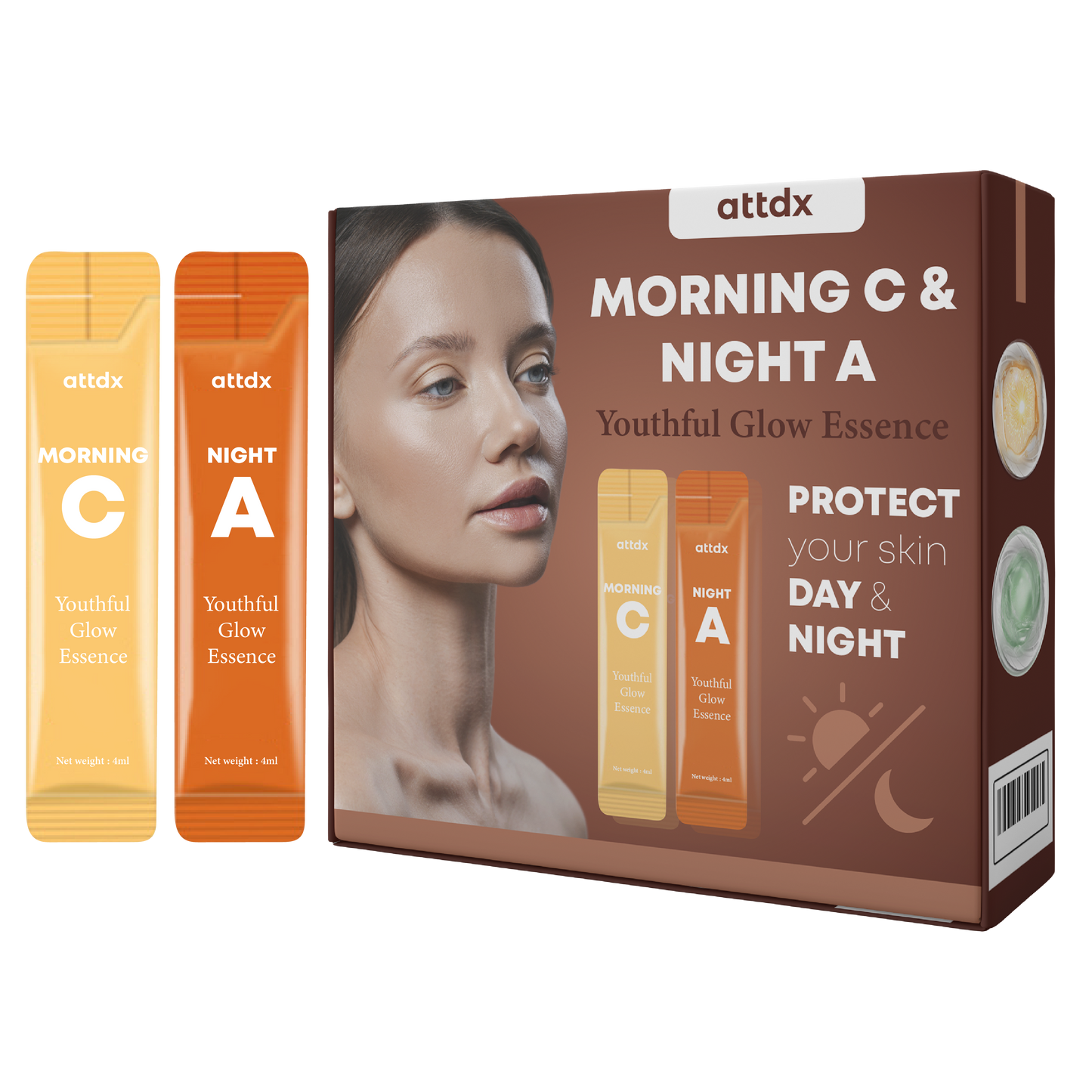 ATTDX Morning C & Night A YouthfulGlow Essence