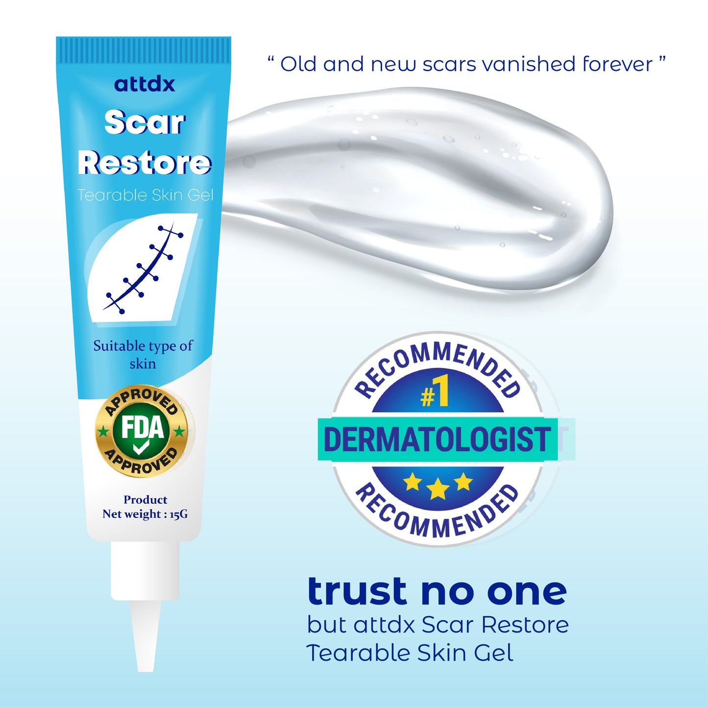 ATTDX ScarRestore Tearable Skin Gel