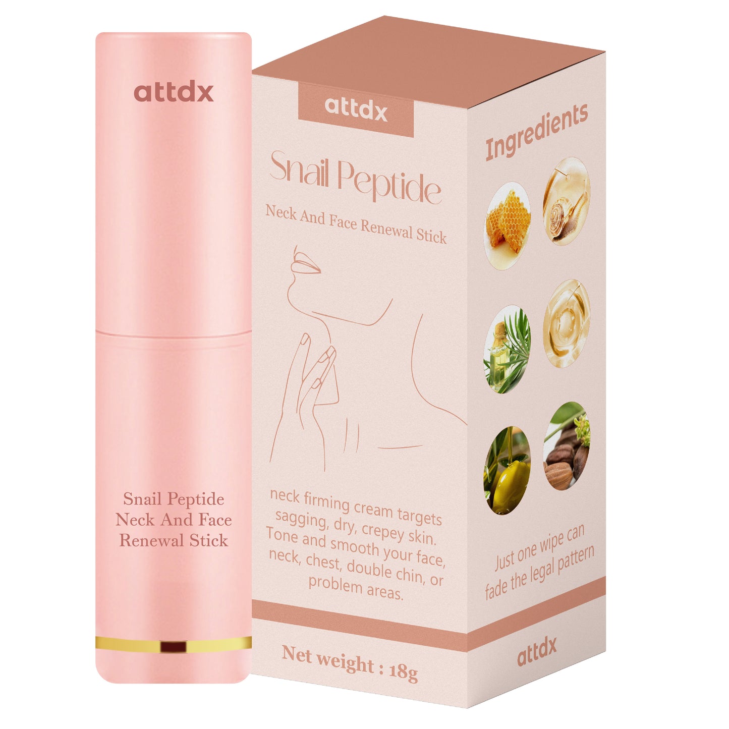 ATTDX Snail Peptide Neck And Face Renewal Stick