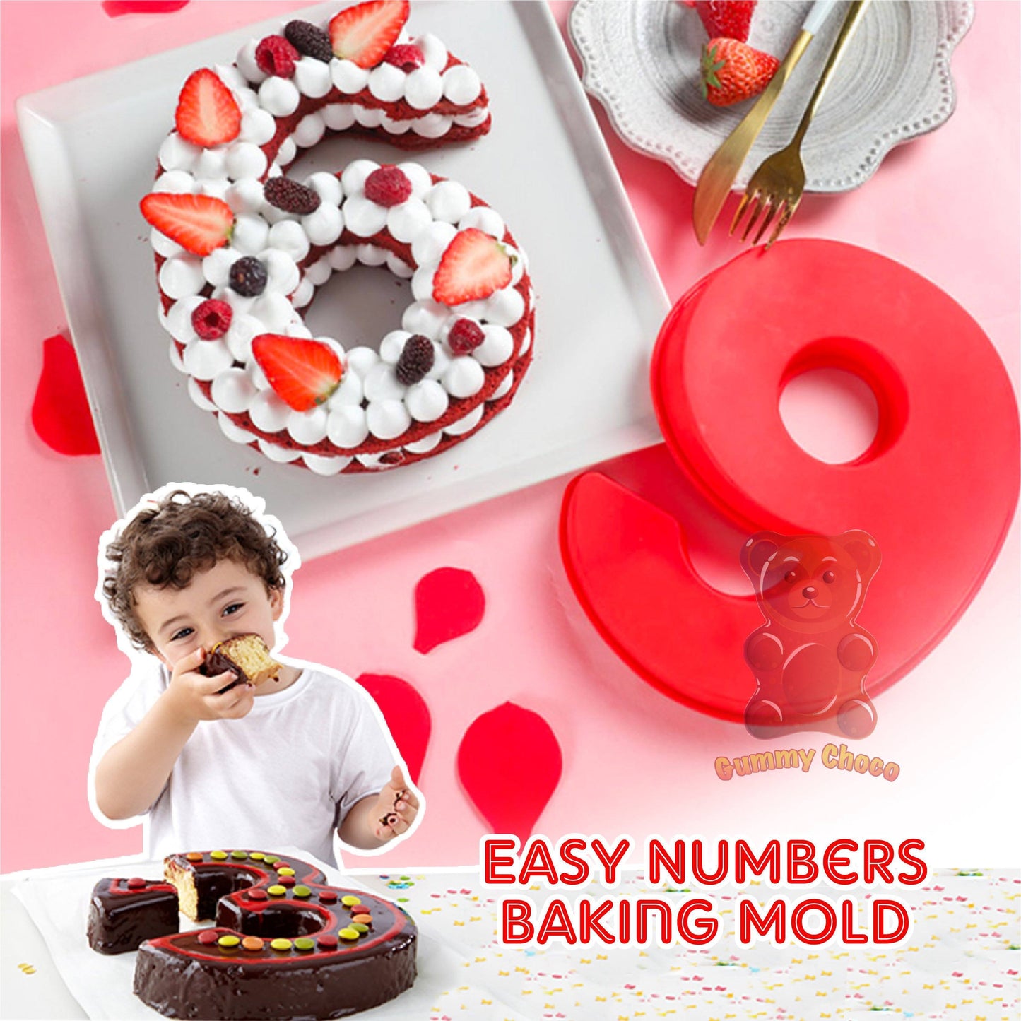 Easy Numbers Baking Mould