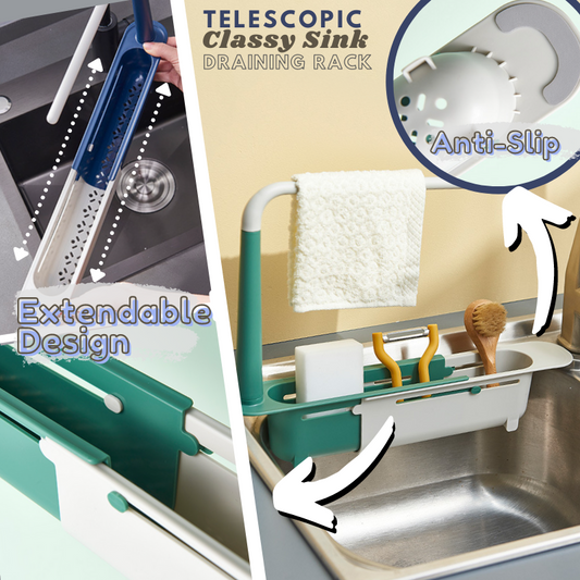 Telescopic Classy Sink Draining Rack