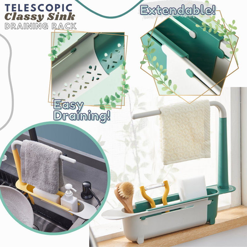 Telescopic Classy Sink Draining Rack