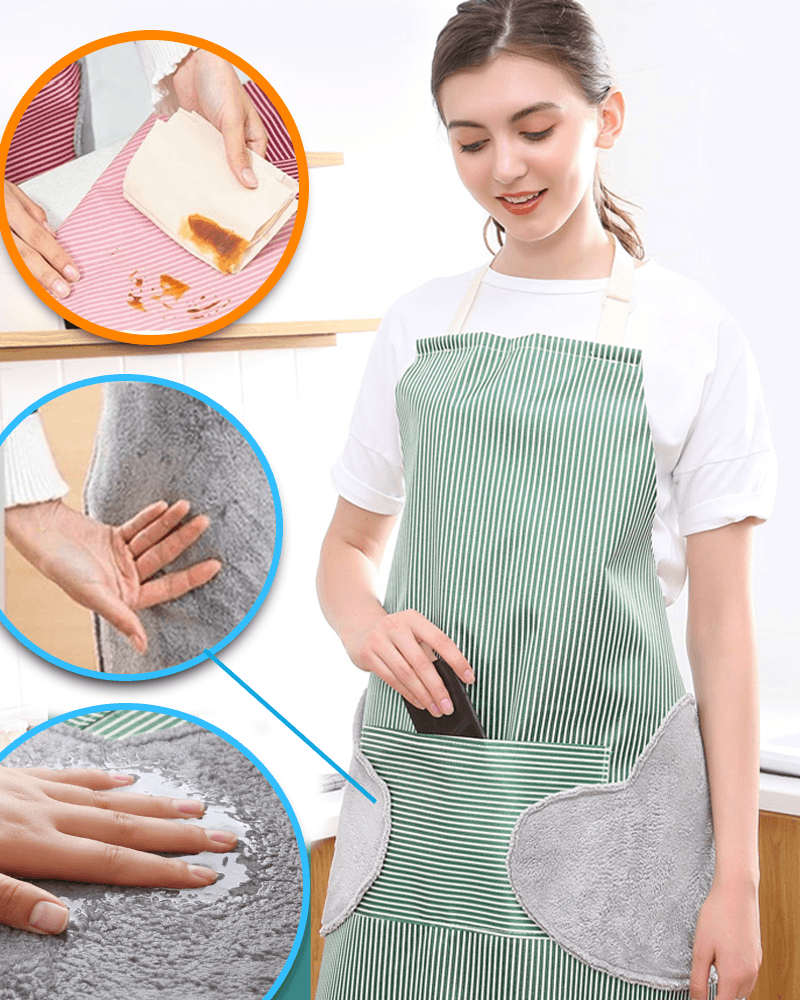 Erasable Hand Dirt-proof Kitchen Apron