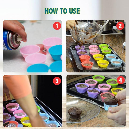 Reusable Silicone Baking Cups