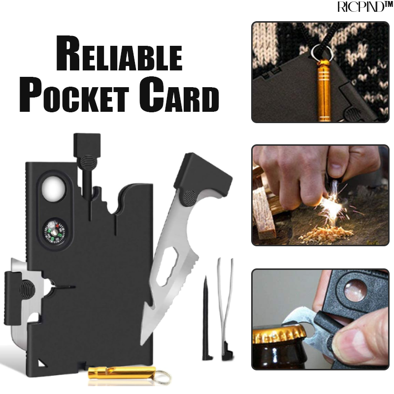 RICPIND 18 in 1 Pocket Multitool Card