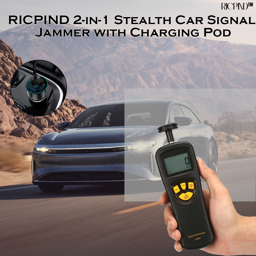 RICPIND 2-in-1 Stealth Car Signal Jammer with Charging Pod 2