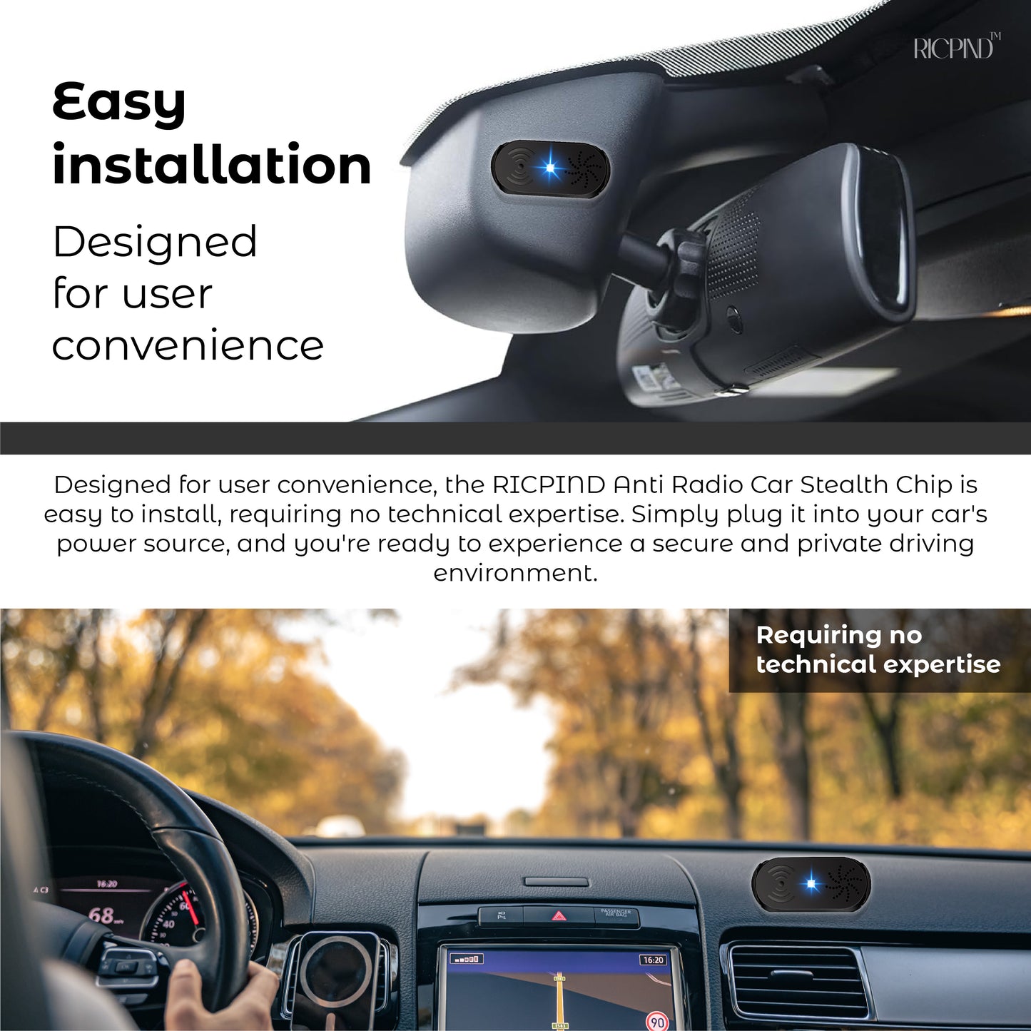 RICPIND AI Tech Stealth Drive Signal Concealer Device