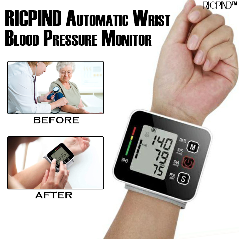 RICPIND Automatic Wrist Blood Pressure Monitor