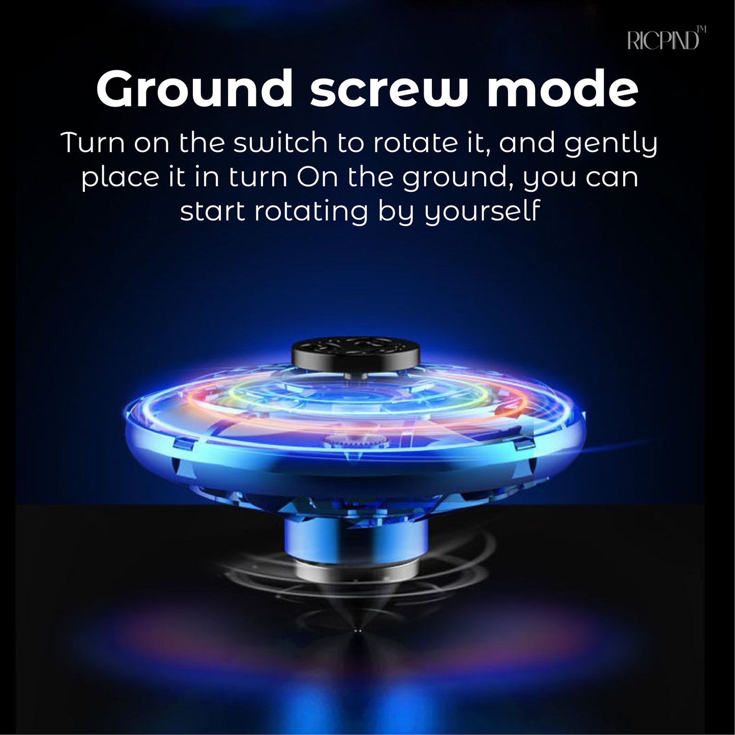 RICPIND Flying Interactive UFO Spinner