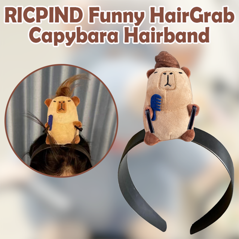 RICPIND Funny HairGrab Capybara Hairband