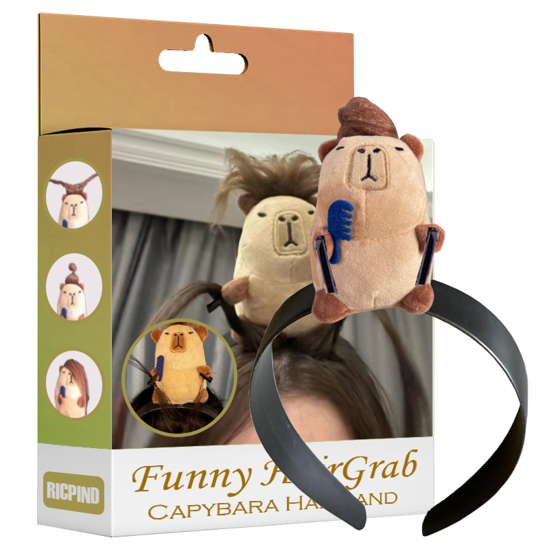 RICPIND Funny HairGrab Capybara Hairband