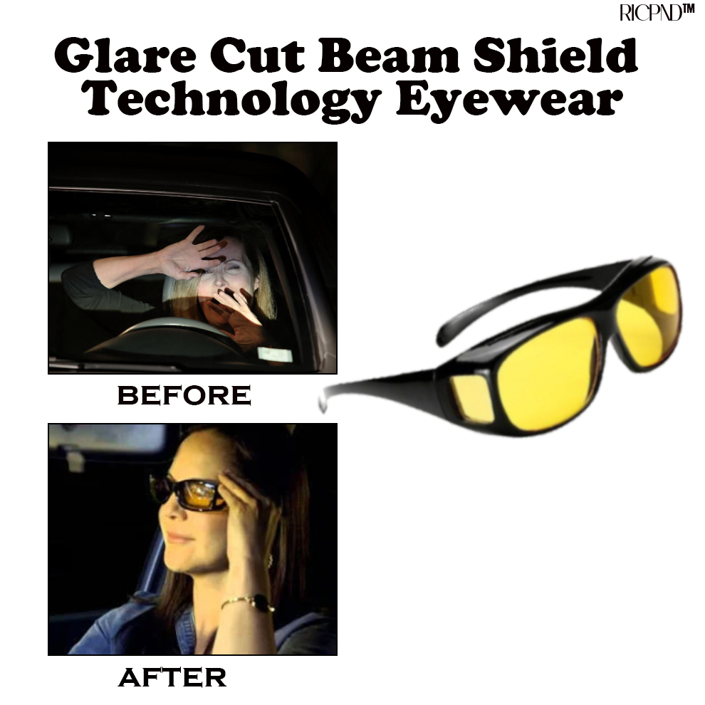 RICPIND Glare Cut Beam Shield Technology Eyewear