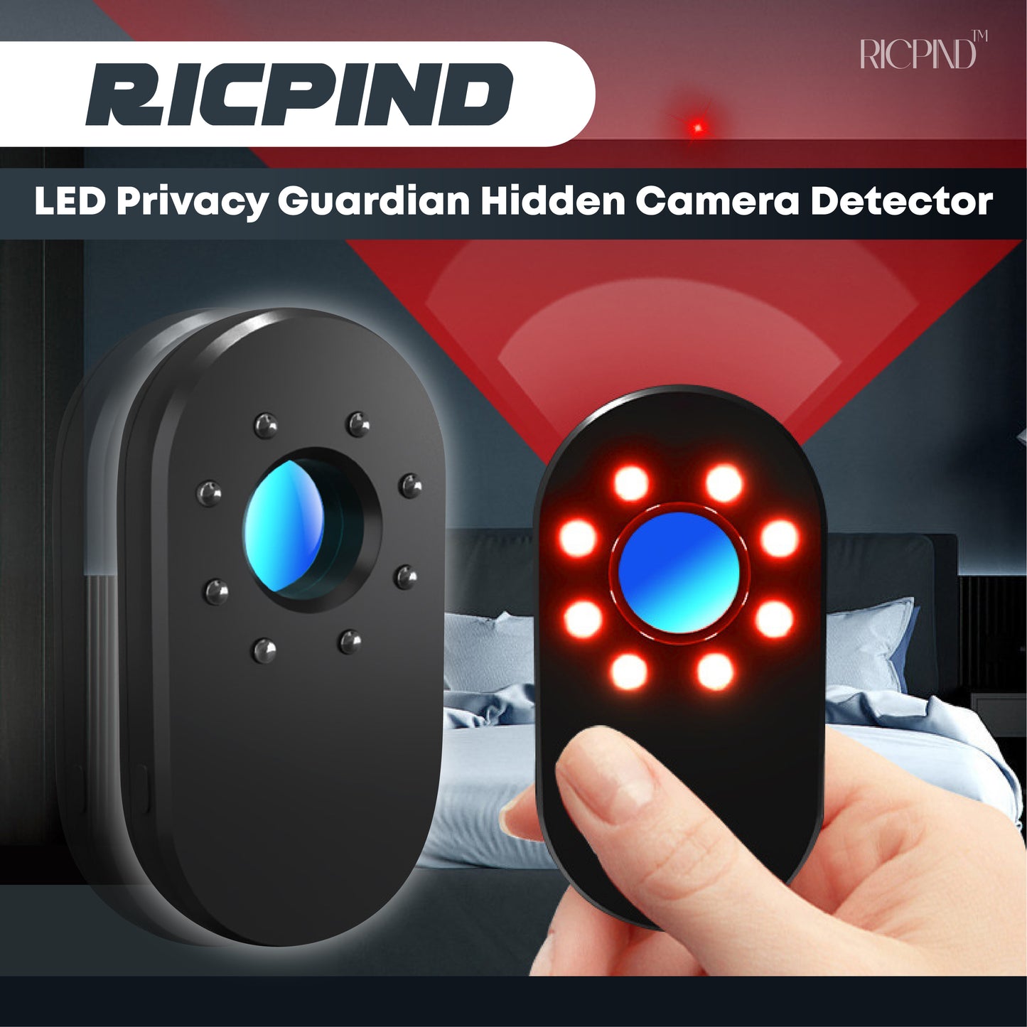 RICPIND LED Privacy Guardian Hidden Camera Detector