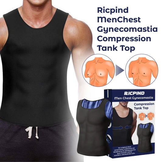 RICPIND MenChest Gynecomastia Compression Tank Top