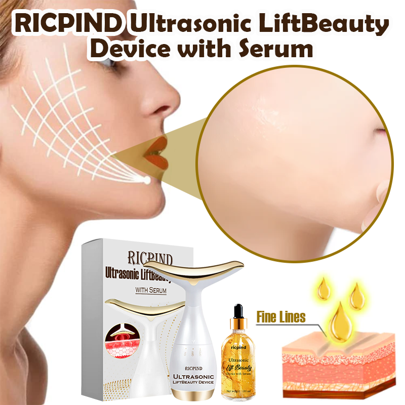 RICPIND Ultrasonic LiftBeauty Device with Serum