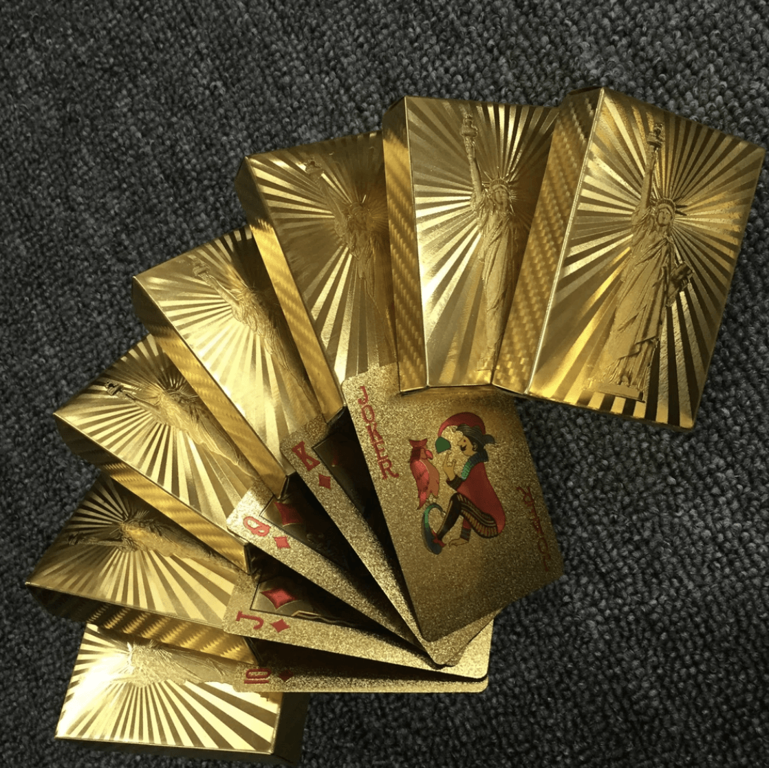 24K Golden Poker Cards