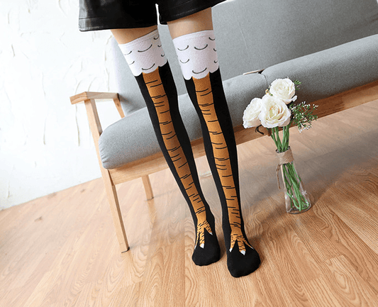 3D Cartoon Chicken Leg Socks