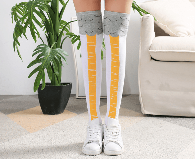 3D Cartoon Chicken Leg Socks