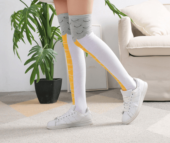 3D Cartoon Chicken Leg Socks