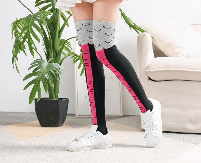 3D Cartoon Chicken Leg Socks