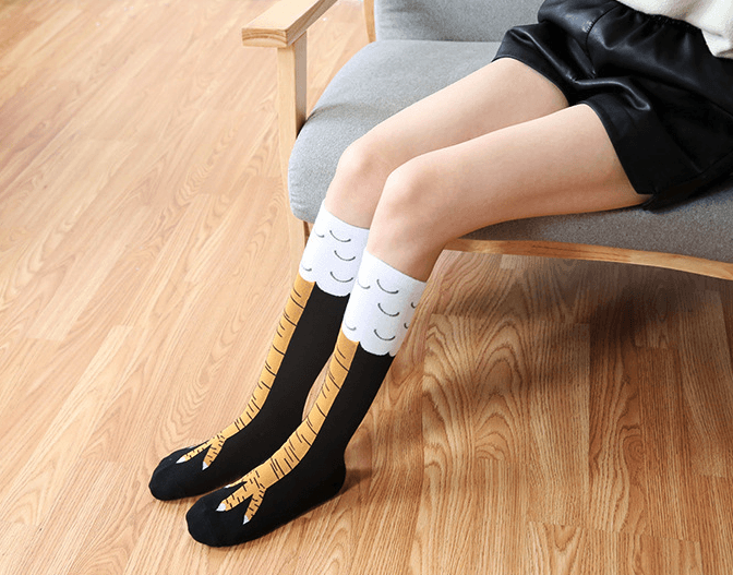 3D Cartoon Chicken Leg Socks