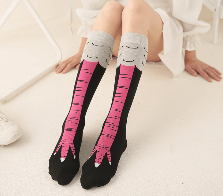 3D Cartoon Chicken Leg Socks