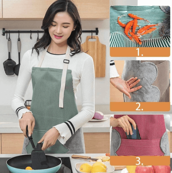 Erasable Hand Dirt-proof Kitchen Apron