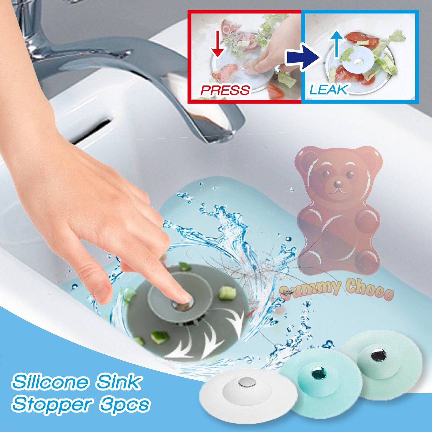 Silicone Sink Stopper