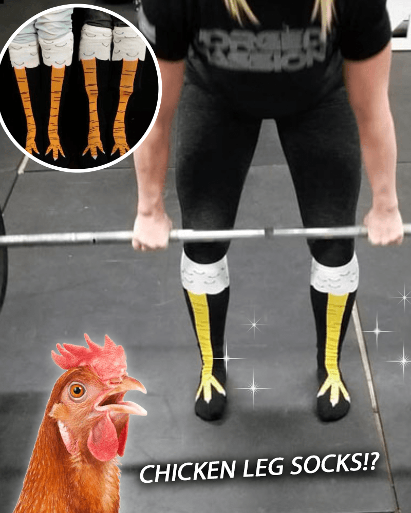 3D Cartoon Chicken Leg Socks