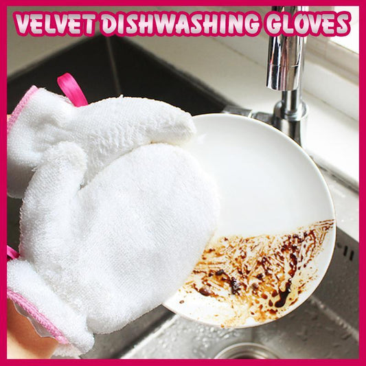 Velvet Dishwashing Gloves