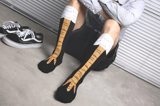 3D Cartoon Chicken Leg Socks