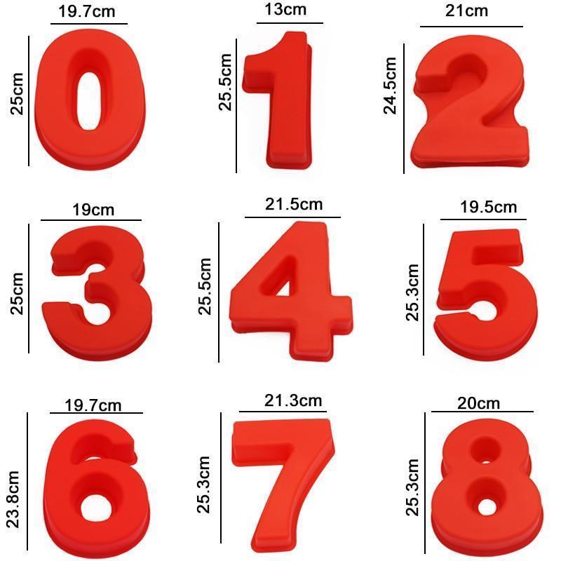 Easy Numbers Baking Mould