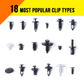 Easy Push Clip Fasteners Set