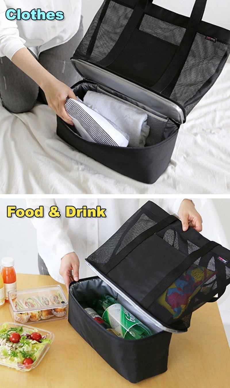 Portable Mesh and Insulated Bag