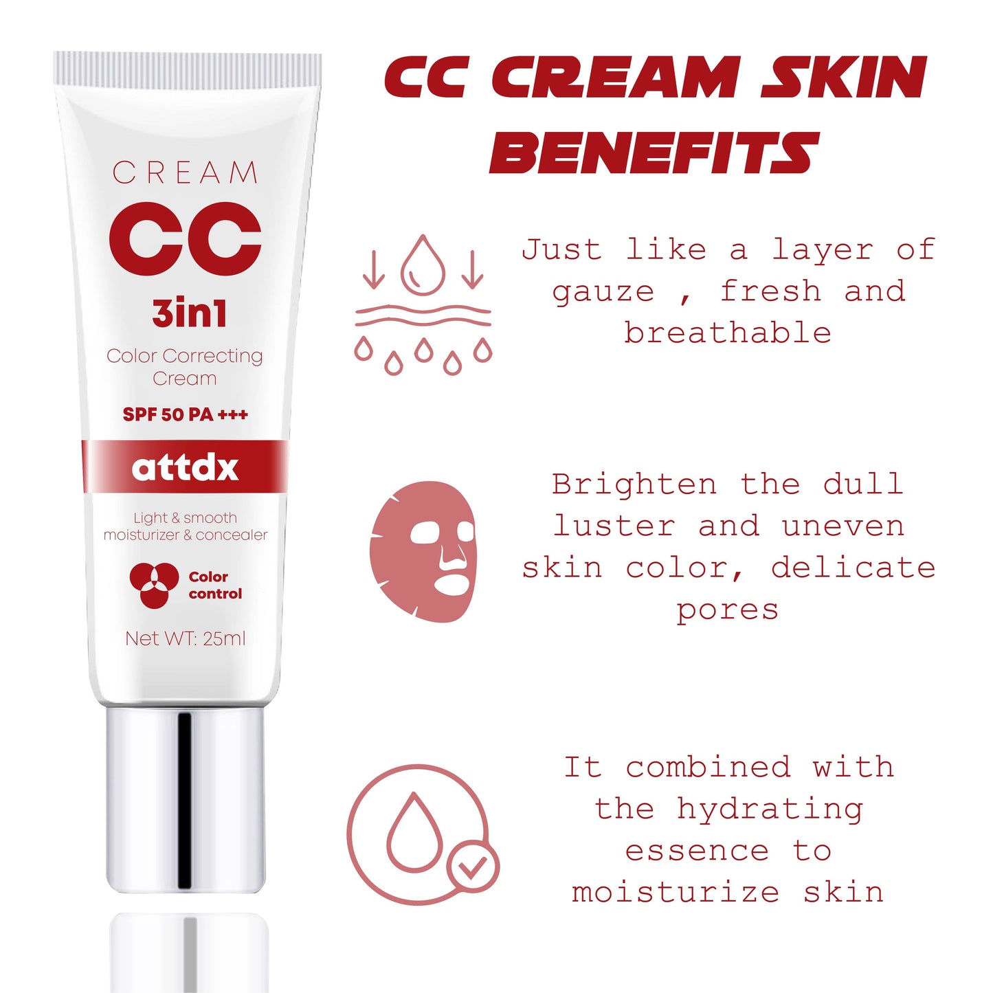 ATTDX 3in1 CC ColorCorrecting Cream