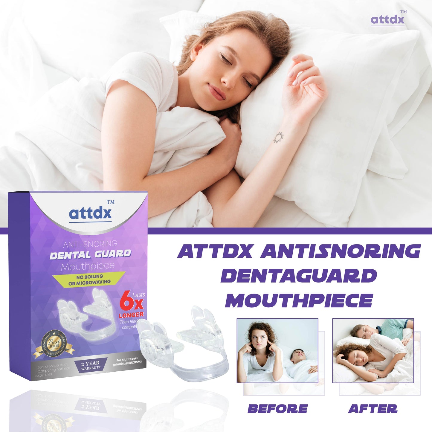 ATTDX AntiSnoring DentaGuard Mouthpiece