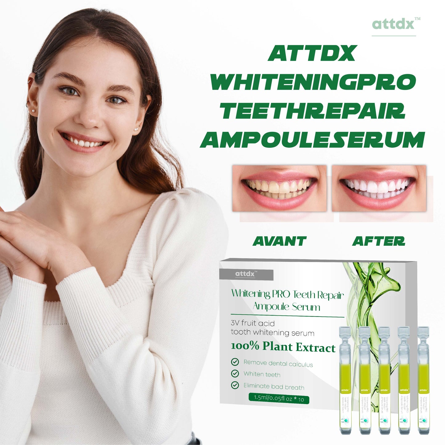 ATTDX WhiteningPRO TeethRepair AmpouleSerum