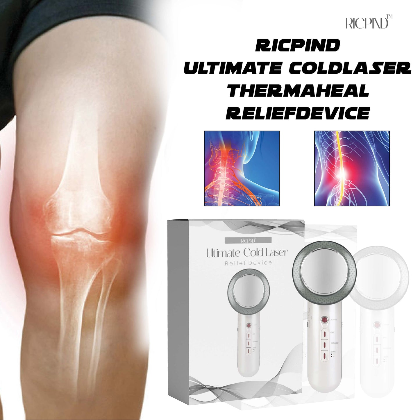 RICPIND Ultimate ColdLaser ThermaHeal ReliefDevice